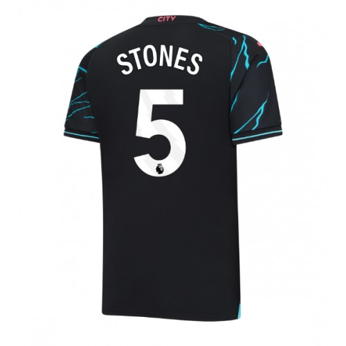 Pánský Fotbalový dres Manchester City John Stones #5 2023-24 Třetí Krátký Rukáv